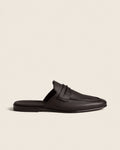 ZEGNA Mocassin Sabbia Loafer Mule - Dark Brown Natural Grain Leather
