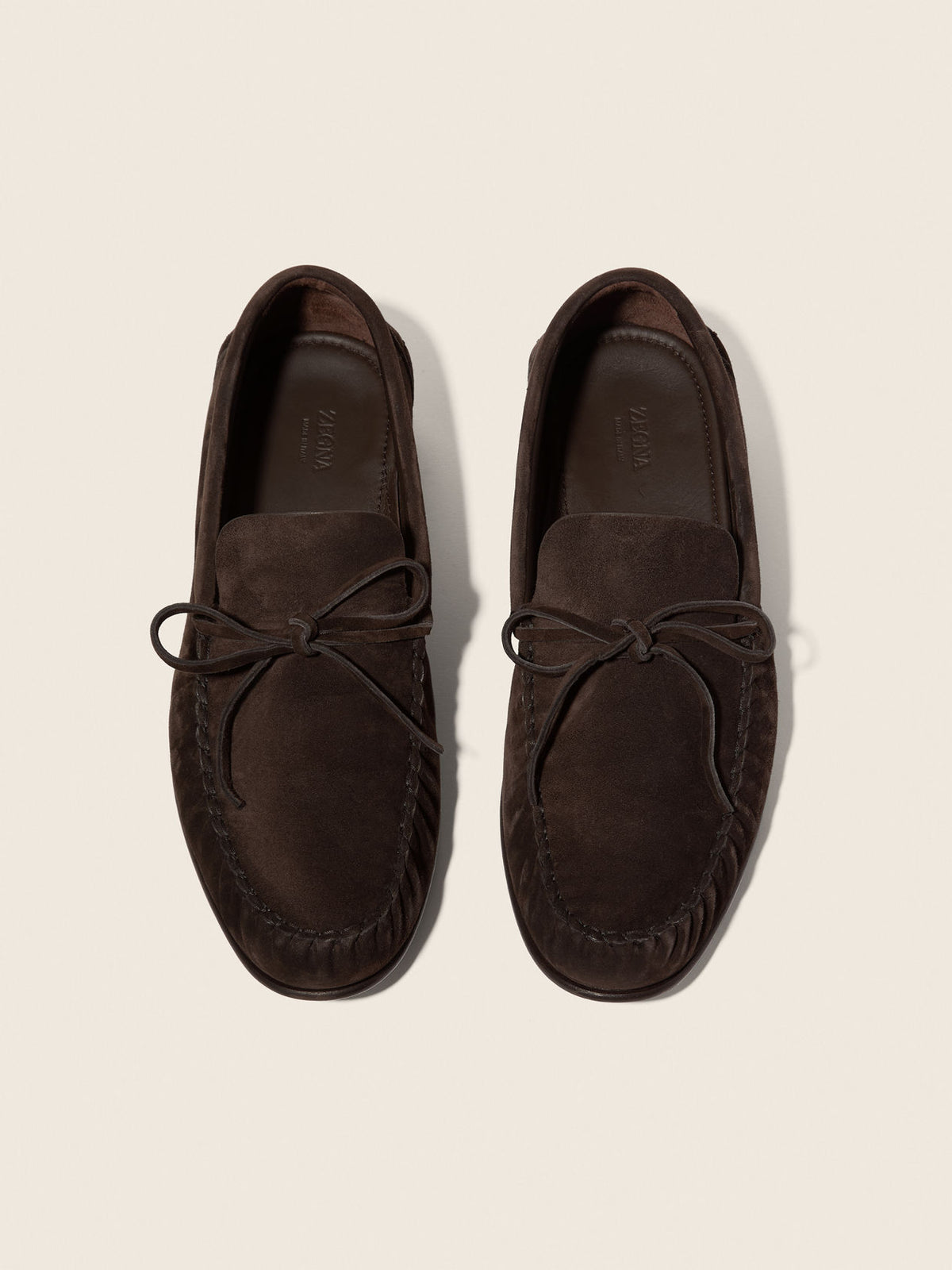 ZEGNA Dark Brown Suede Loafer