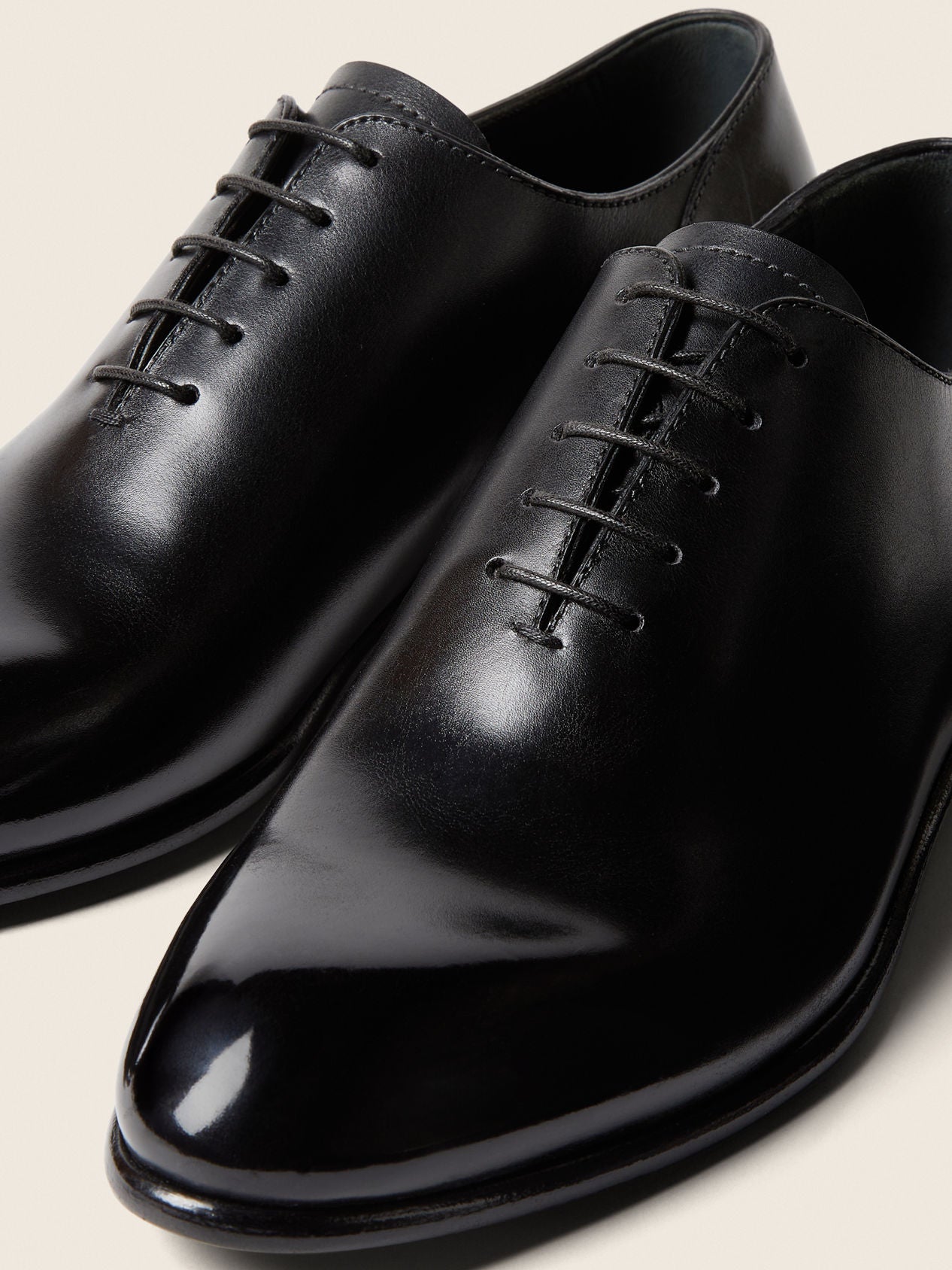 ZEGNA Vienna Oxford Shoes - Black Leather