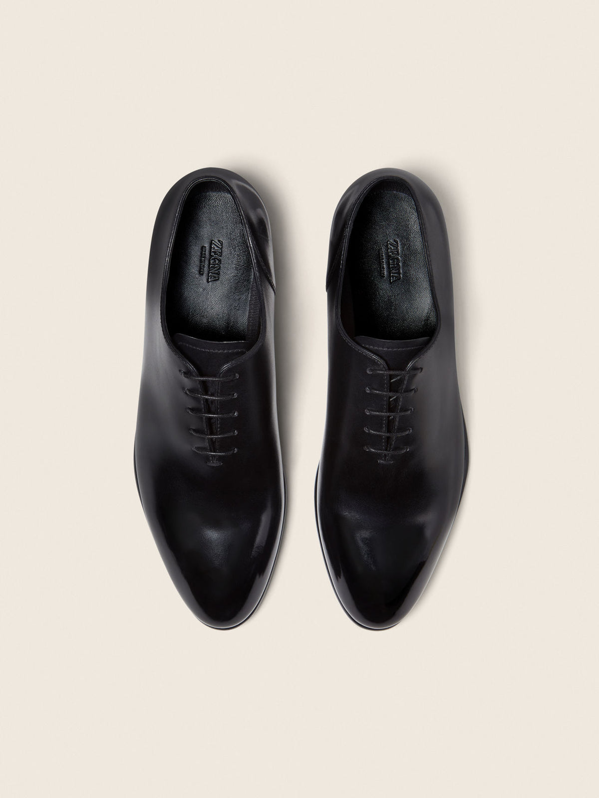 ZEGNA Vienna Oxford Shoes - Black Leather