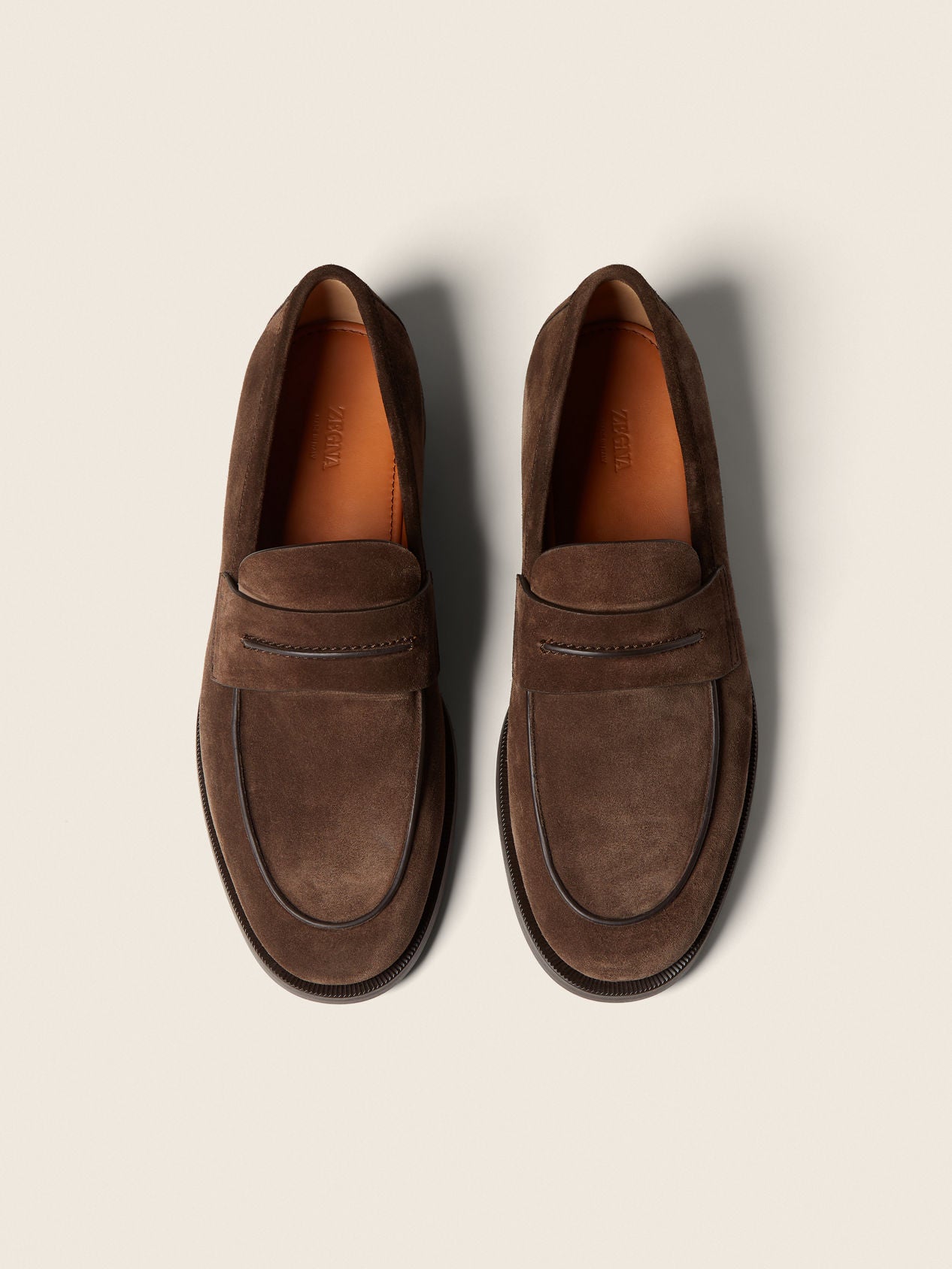 ZEGNA Mocassin Corso Loafer - Dark Brown Suede