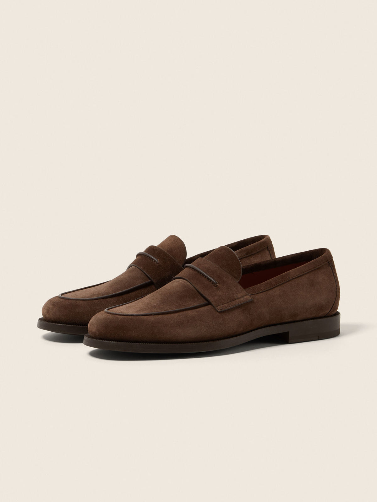 ZEGNA Mocassin Corso Loafer - Dark Brown Suede