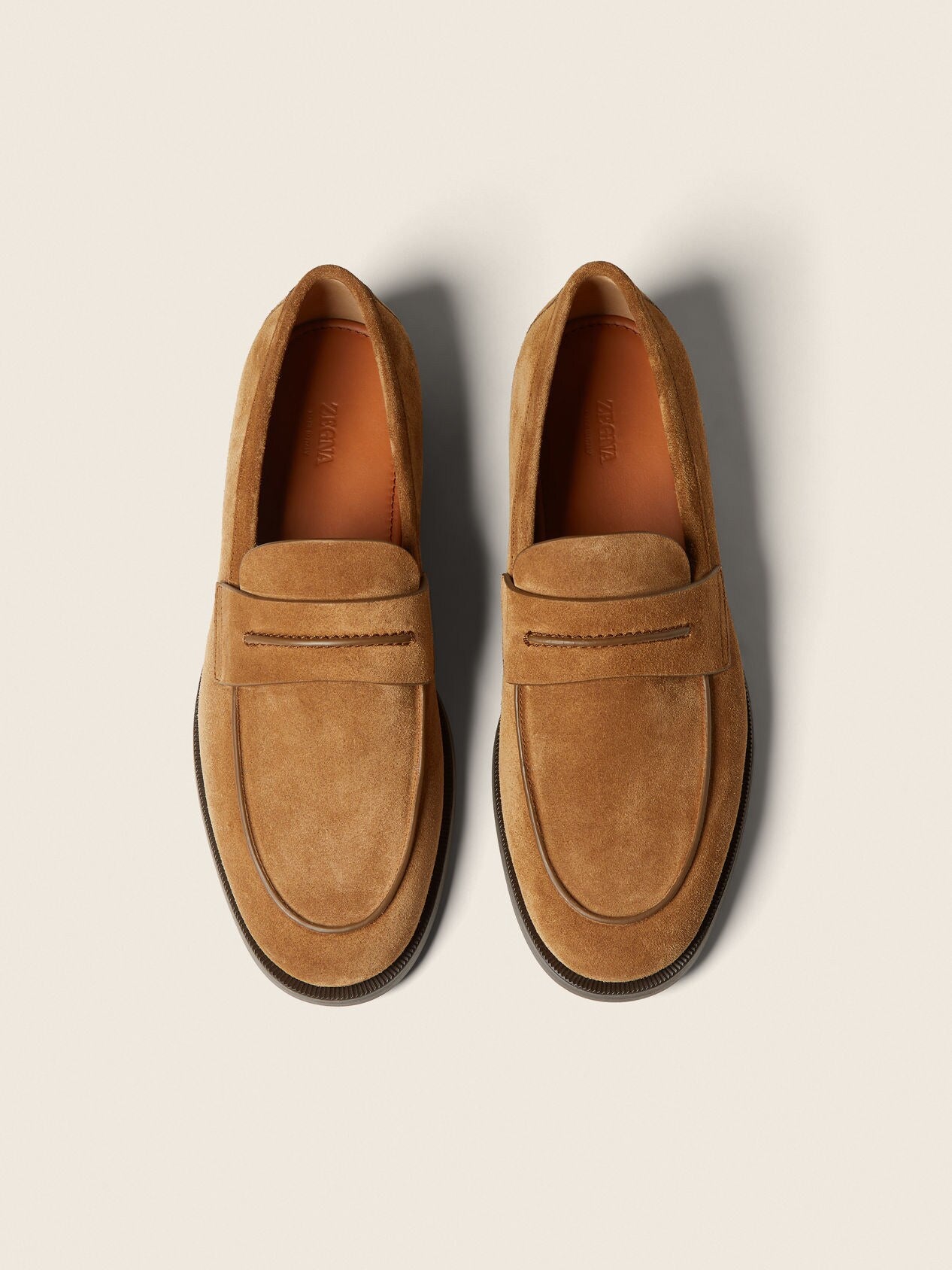 ZEGNA Mocassin Corso Loafer - Tobacco Suede