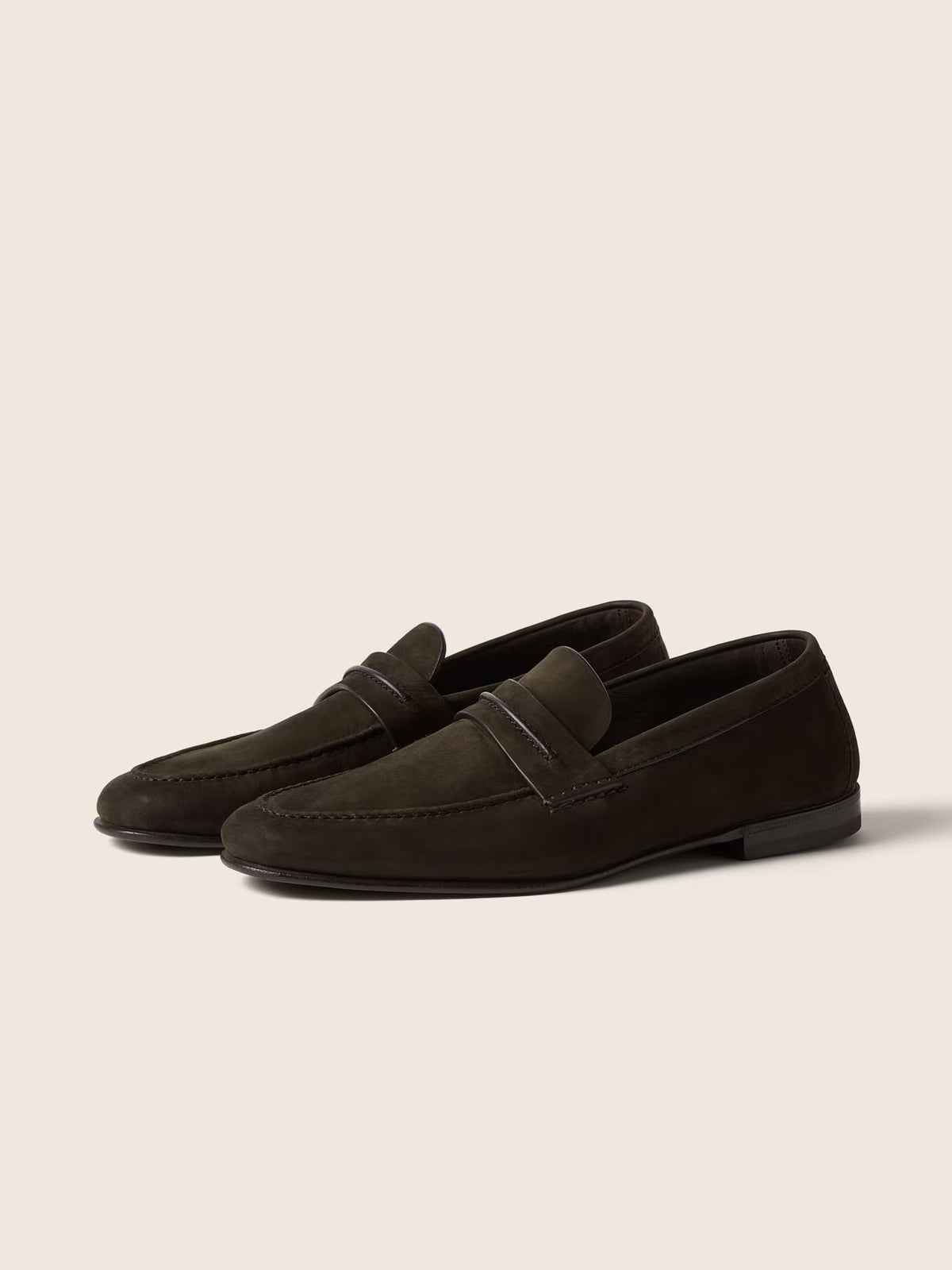 ZEGNA Secondskin Mocassin Loafer - Dark Green Nubuck