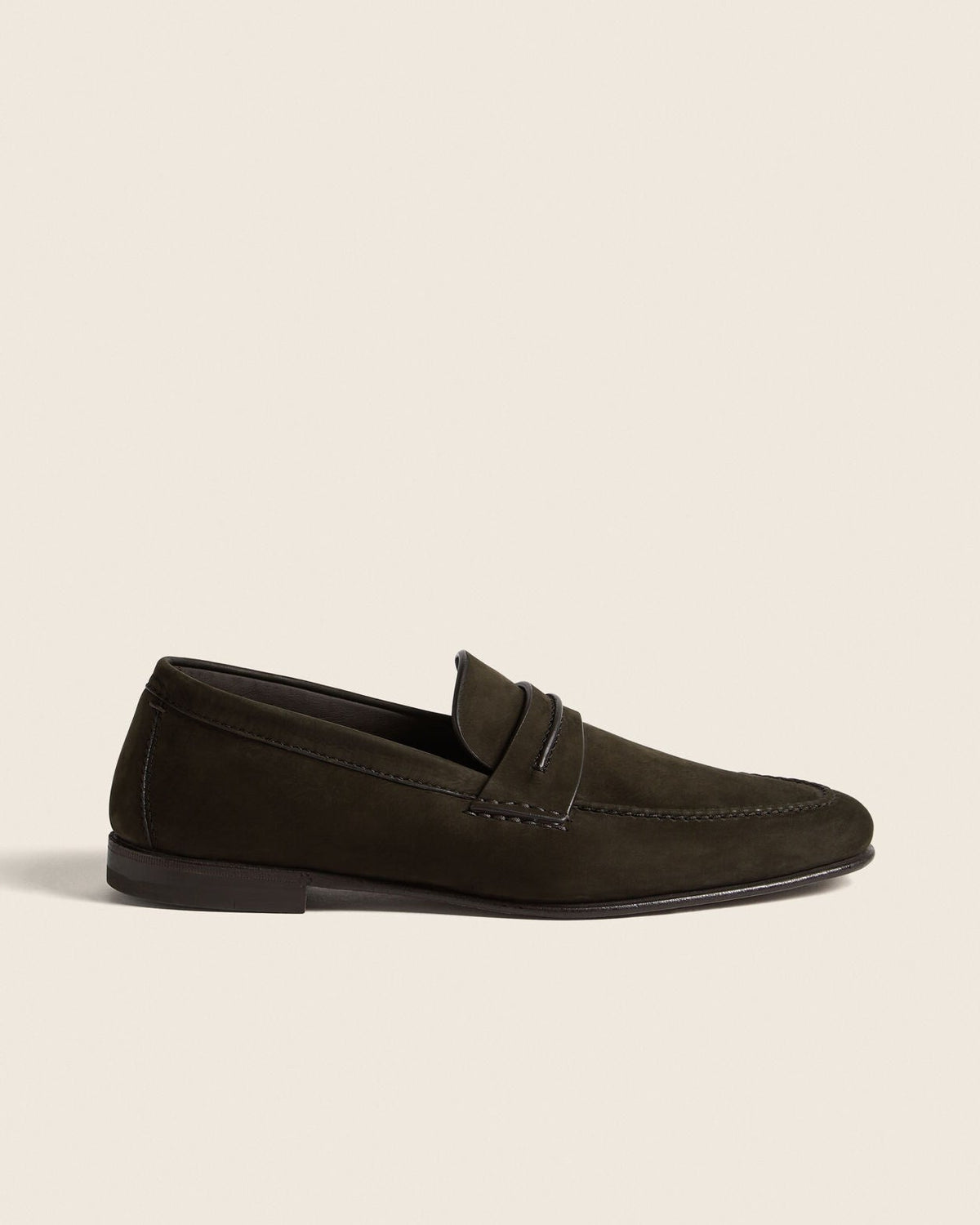 ZEGNA Secondskin Mocassin Loafer - Dark Green Nubuck