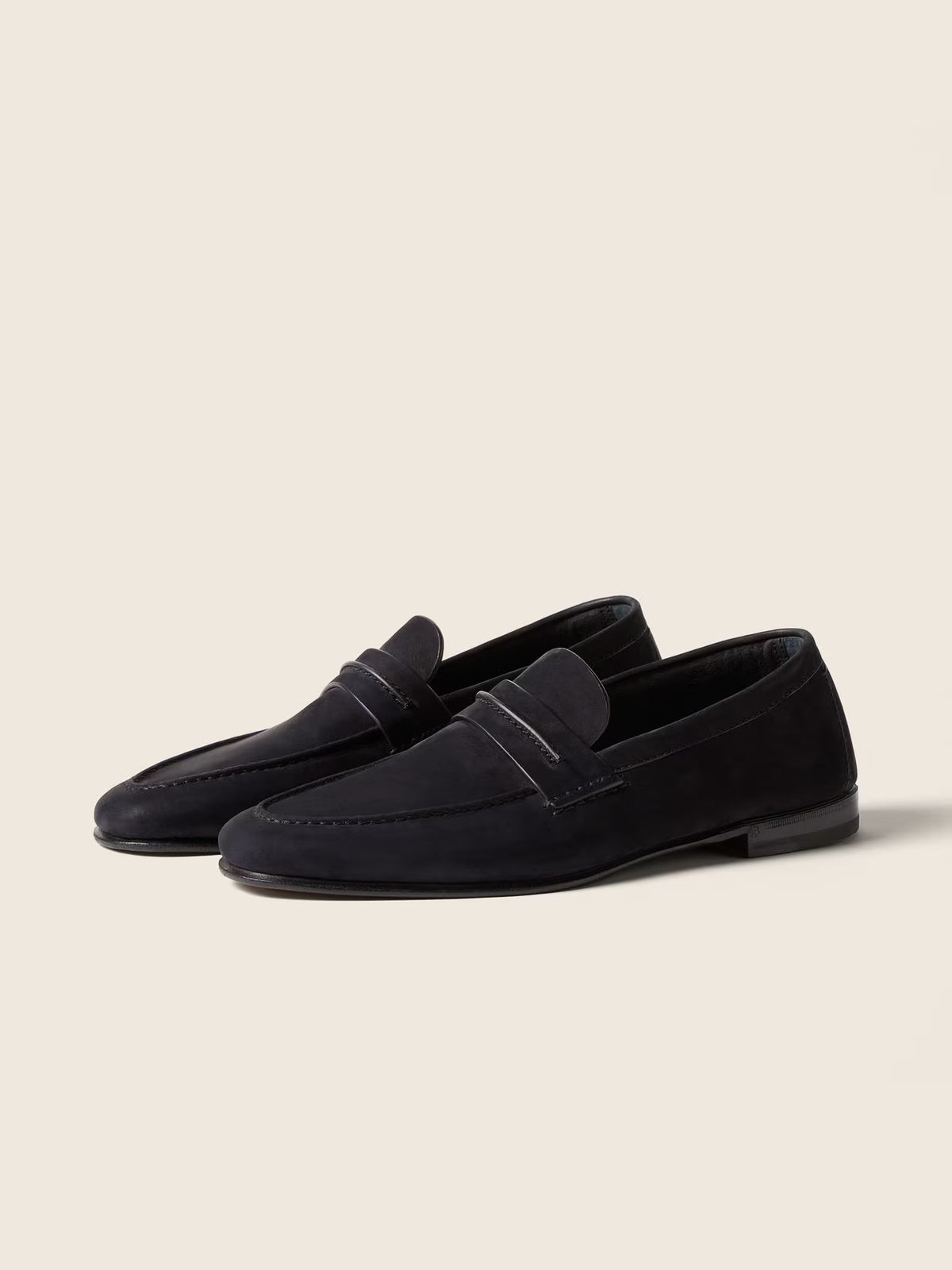 ZEGNA Secondskin Mocassin Loafer - Navy Blue Nubuck