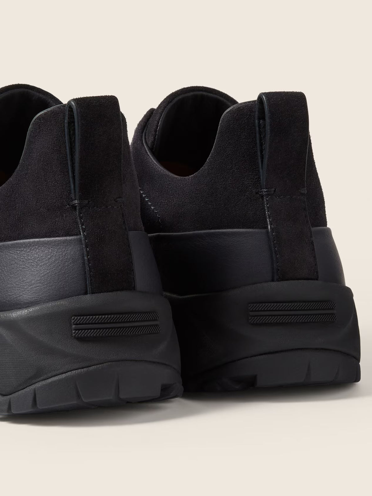 ZEGNA Triple Stitch Monte Sneakers - Navy Leather & Suede