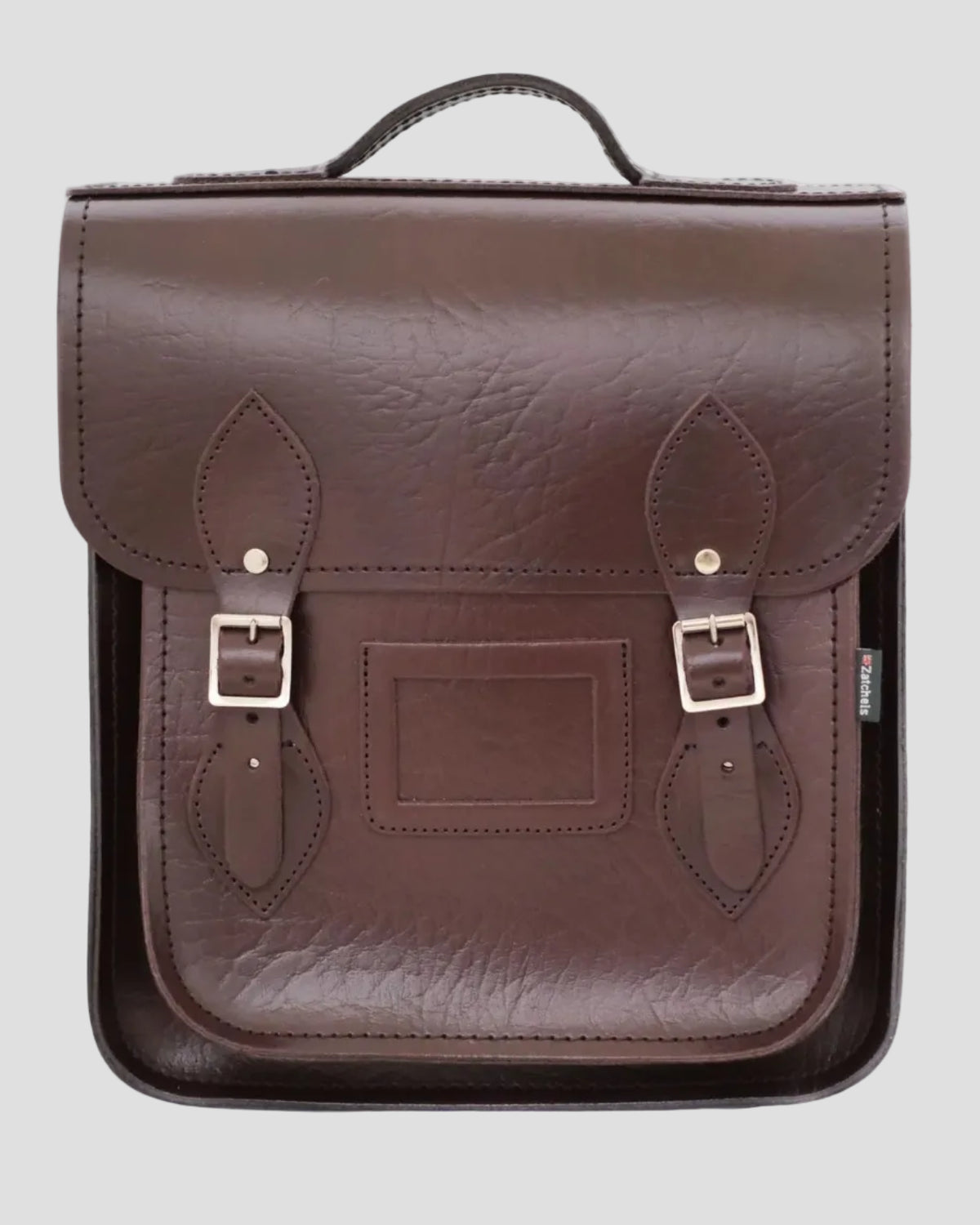 Zatchels Handmade Leather City Backpack - Marsala Red