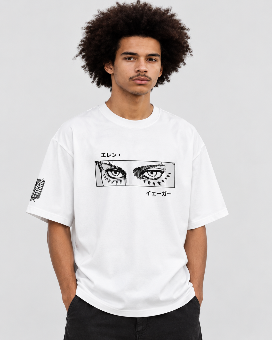 Teens Loft X SugarCrofts Attack on Titan Eren Yeager Print T-Shirt