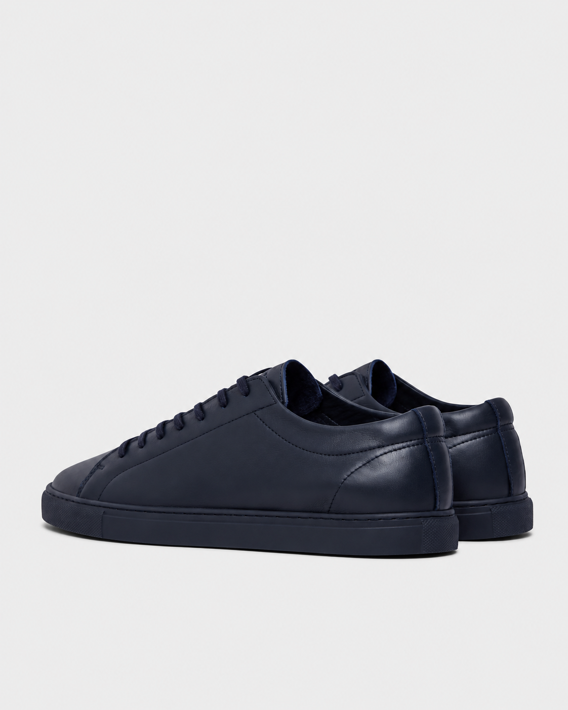 UNIFORM STANDARD Relaxed Sneaker Navy Leather