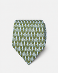 Hawes & Curtis Green Giraffe Print 1913 Tie