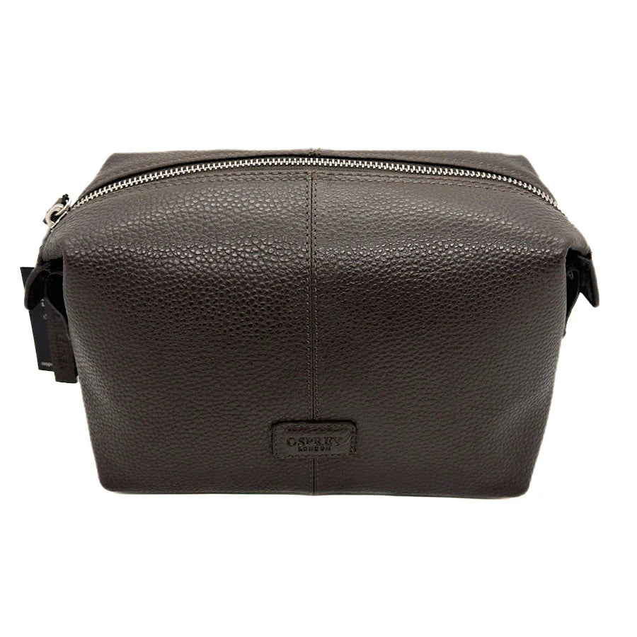 OSPREY LONDON Blake Turned Ends Leather Washbag