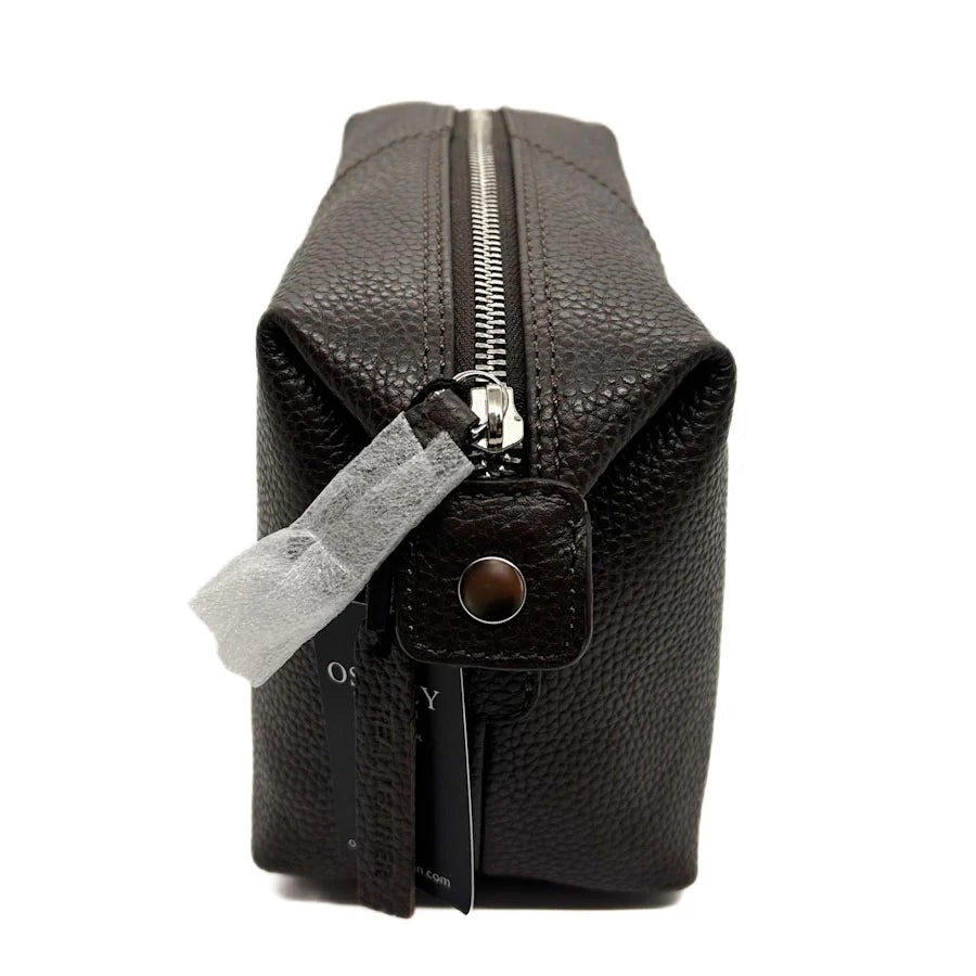 OSPREY LONDON Blake Turned Ends Leather Washbag