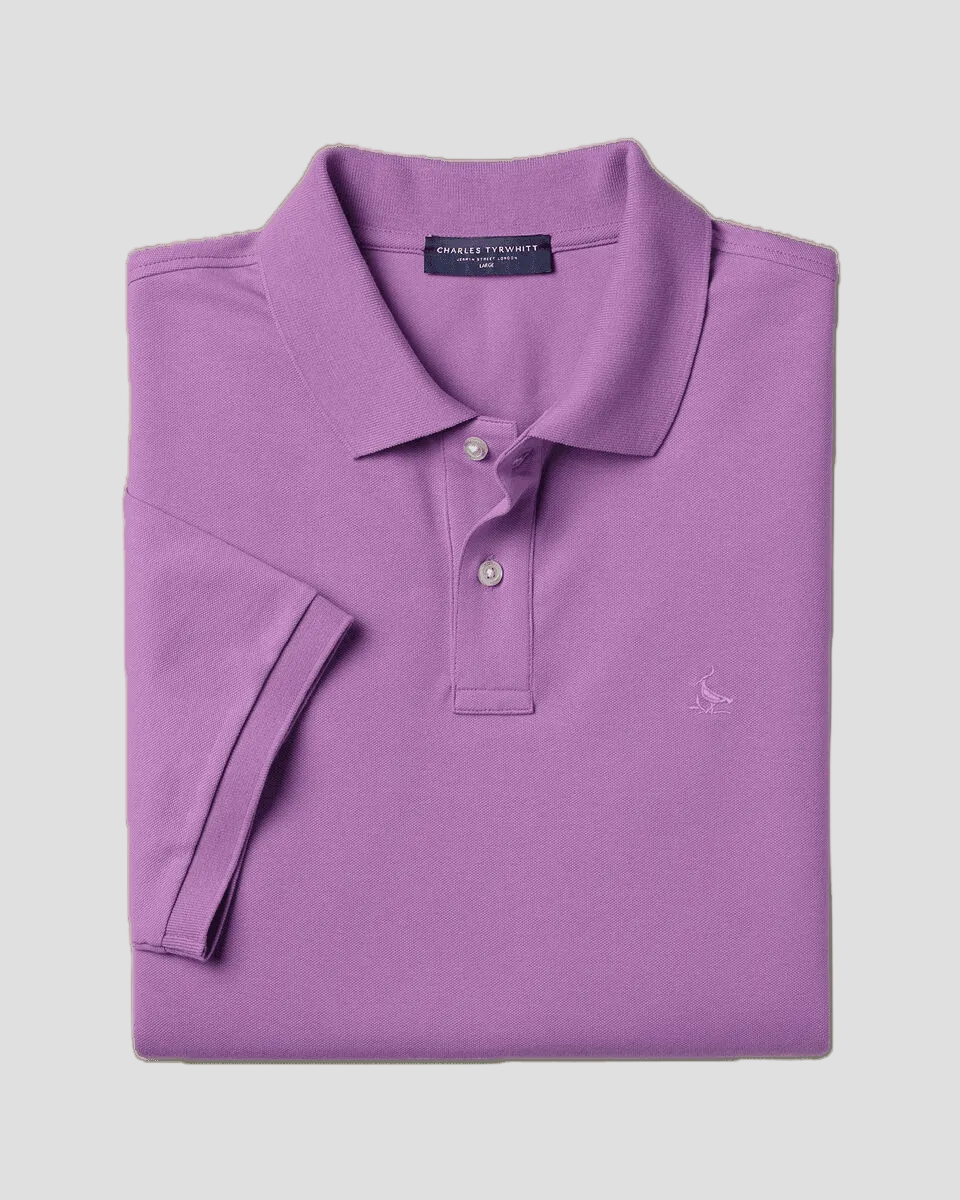 Charles Tyrwhitt Pique Polo – Purple.