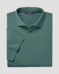 Charles Tyrwhitt Smart Pique Polo - Teal Green.