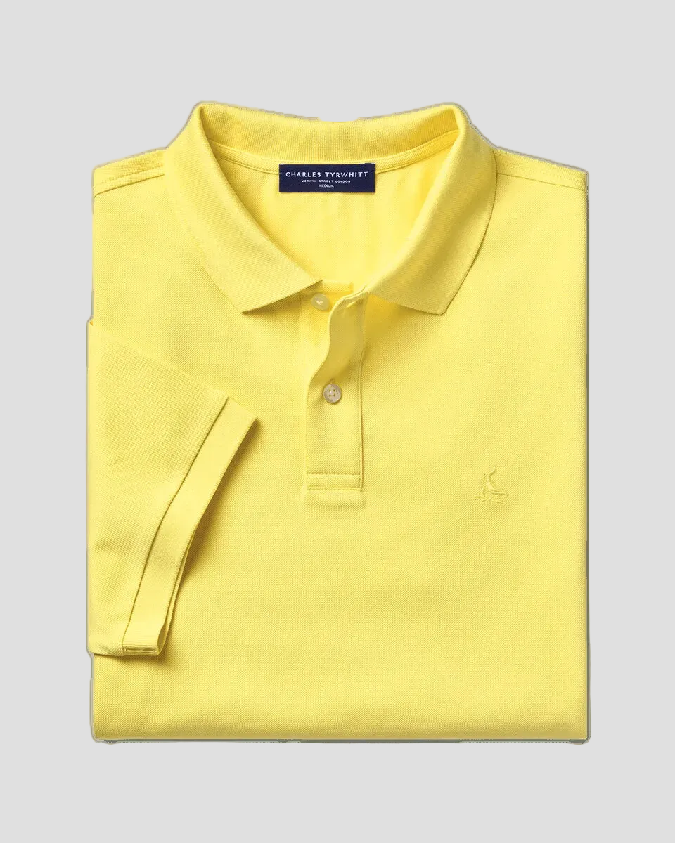 Charles Tyrwhitt Pique Polo – Lemon - LuxxeCoast