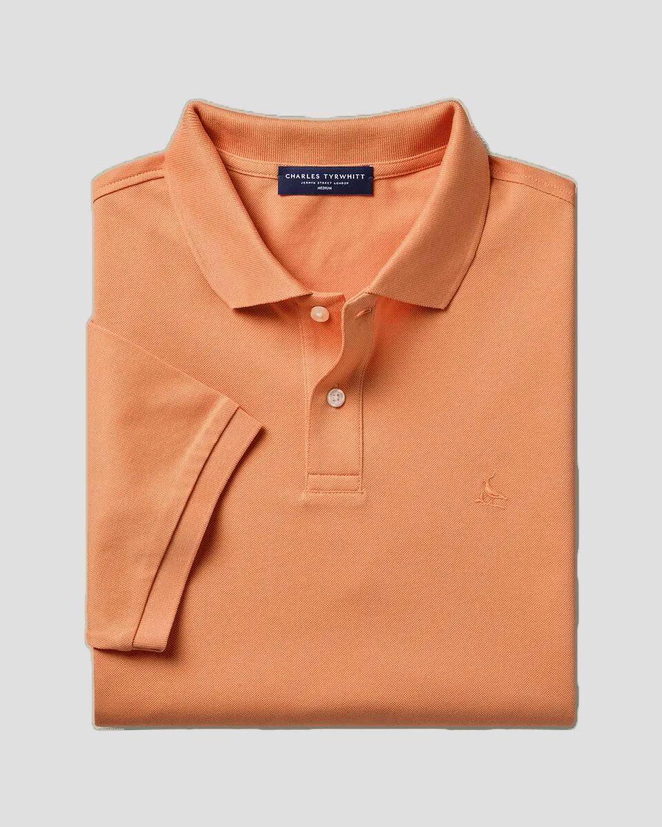 Charles Tyrwhitt Pique Polo – Orange - LuxxeCoast