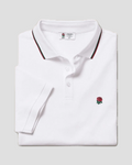 Charles Tyrwhitt England Rugby Pique Polo - White - LuxxeCoast