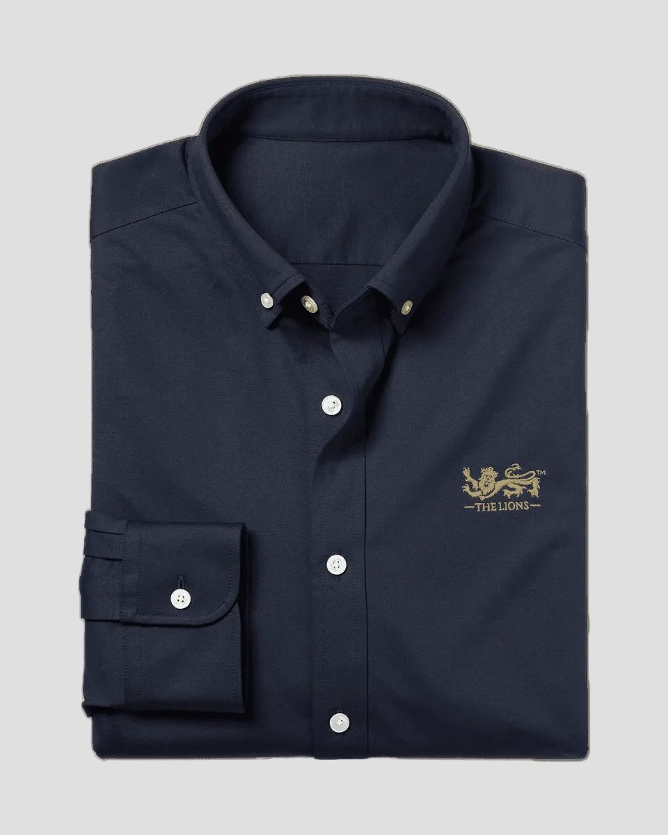 Charles Tyrwhitt The Lions Performance Stretch Jersey Shirt - Navy