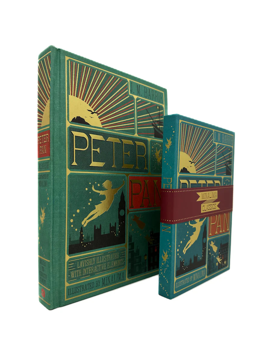 Peter Pan J. M. Barrie MinaLima Edition Illustrated Book & Notebook Set