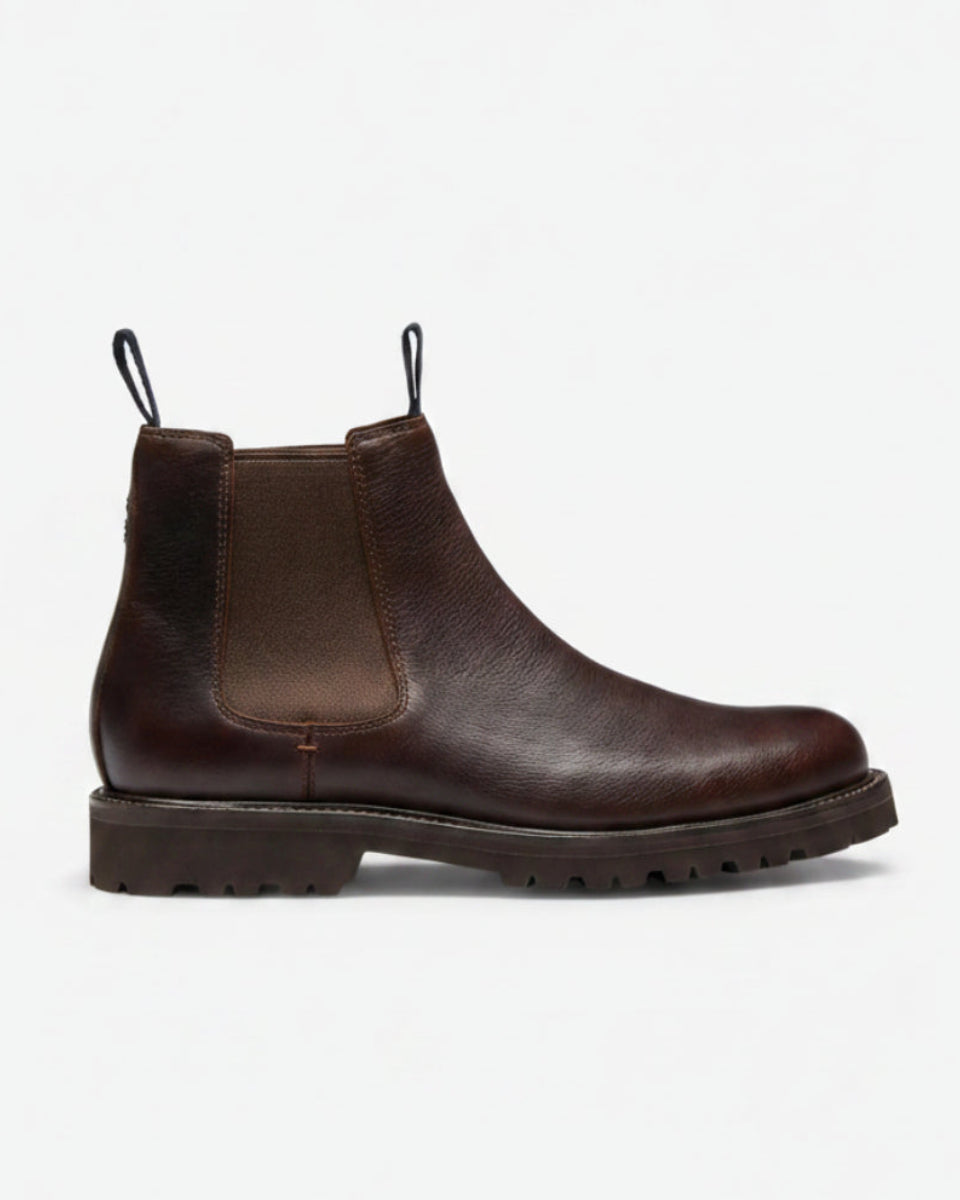 Oliver Sweeney Oiled Calf Leather Chelsea Boots – Dark Brown