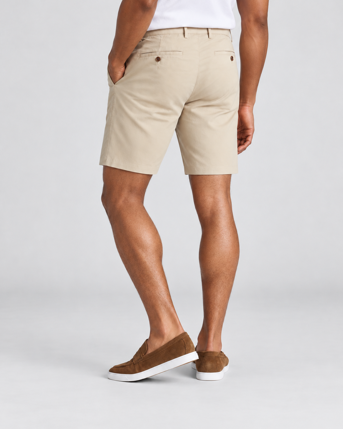 Charles Tyrwhitt Cotton Linen Shorts - Stone