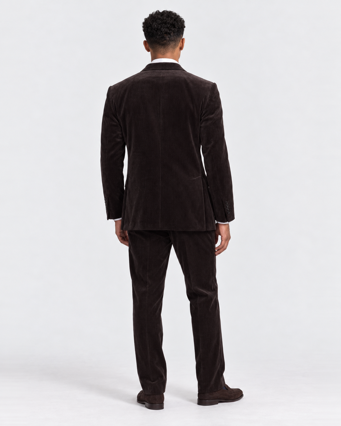Hawes & Curtis Tailored Fit Chocolate Cord 1913 Suit
