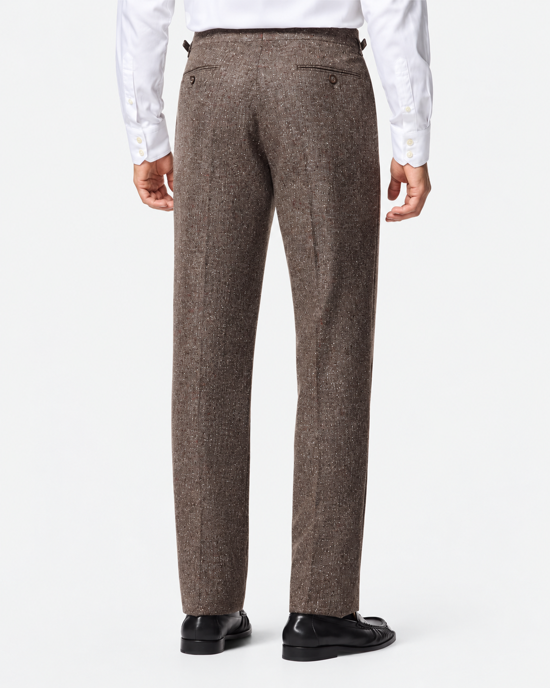 Hawes & Curtis Tailored Fit Brown Fine Bouclé Tweed 1913 Suit