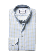 Charles Tyrwhitt Button-Down Non-Iron Oxford Check Shirt - Green