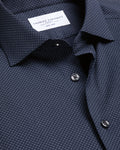 Charles Tyrwhitt Non-Iron Performance Print Shirt - Navy