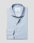 Charles Tyrwhitt Non-Iron Performance Check Shirt - Royal Blue & Green