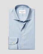 Charles Tyrwhitt Non-Iron Performance Check Shirt - Royal Blue & Green