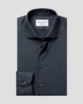 Charles Tyrwhitt Non-Iron Stretch Texture Shirt – Charcoal Grey