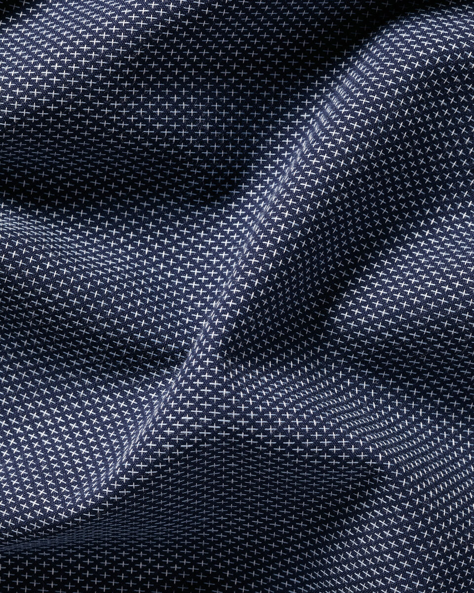 Charles Tyrwhitt Non-Iron Stretch Texture Shirt - Navy