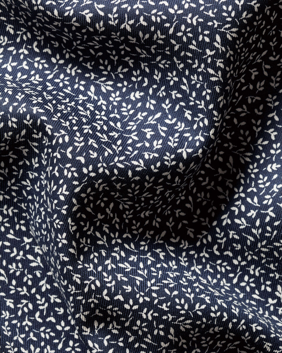 Charles Tyrwhitt Non-Iron Stretch Print Shirt - Navy