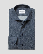Charles Tyrwhitt Non-Iron Stretch Print Shirt - Navy