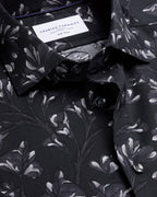 Charles Tyrwhitt Non-Iron Stretch Floral Print Shirt - Black