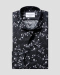 Charles Tyrwhitt Non-Iron Stretch Floral Print Shirt - Black