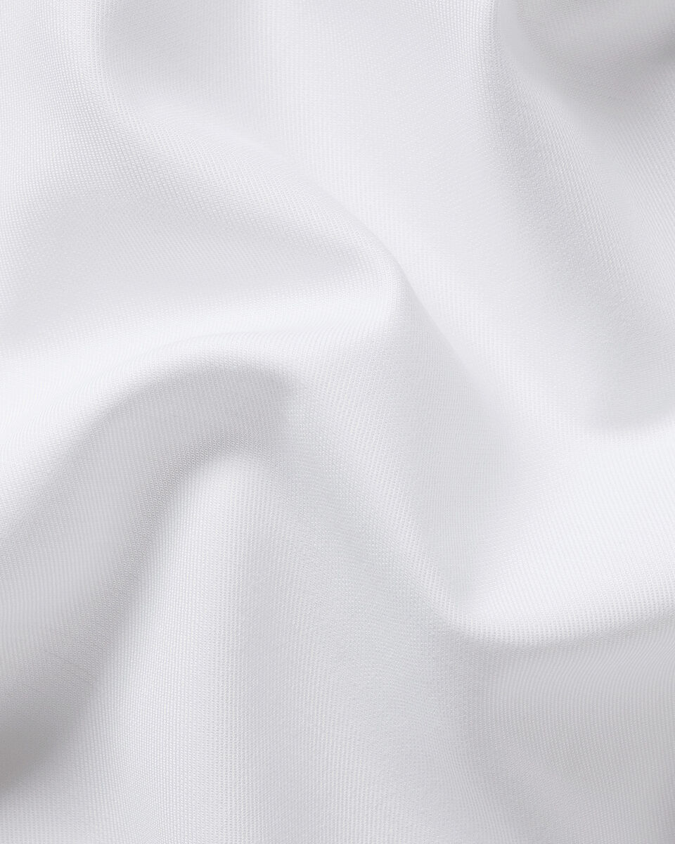 Charles Tyrwhitt Short Sleeve Non-Iron Cotton Linen Shirt - White