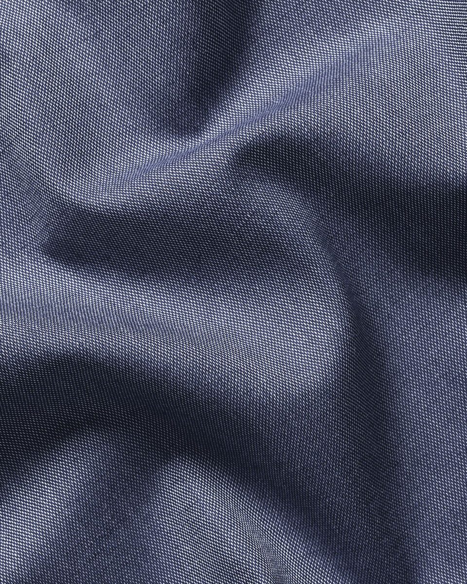 Charles Tyrwhitt Non-Iron Cotton Linen Shirt - Navy