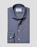 Charles Tyrwhitt Non-Iron Cotton Linen Shirt - Navy
