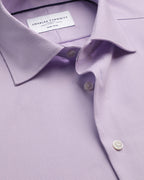 Charles Tyrwhitt Non-Iron Stretch Texture Shirt - Lilac