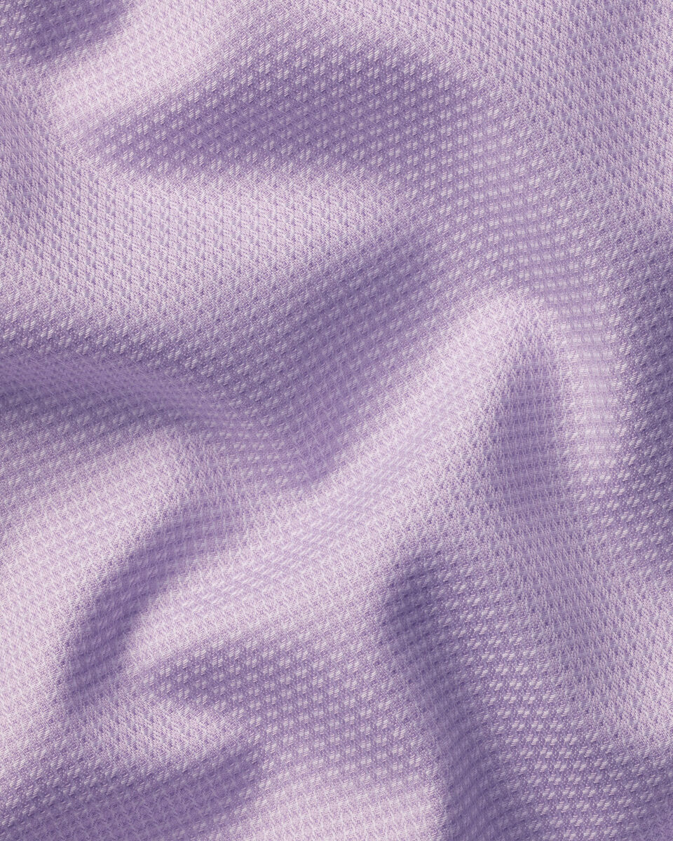 Charles Tyrwhitt Non-Iron Stretch Texture Shirt - Lilac