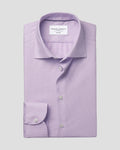 Charles Tyrwhitt Non-Iron Stretch Texture Shirt - Lilac