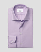 Charles Tyrwhitt Non-Iron Stretch Texture Shirt - Lilac