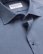 Charles Tyrwhitt Non-Iron Stretch Texture Shirt - Navy