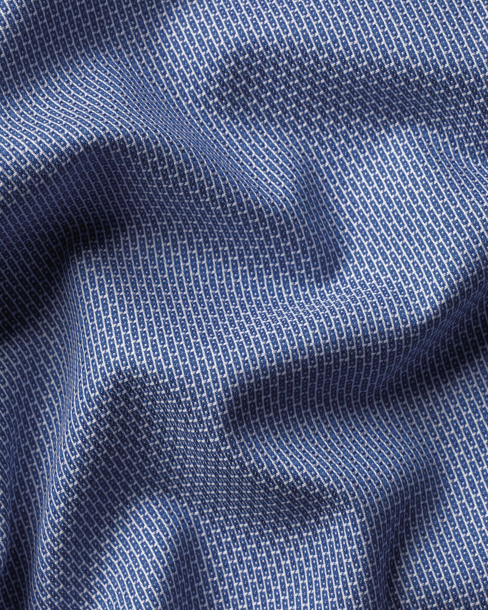 Charles Tyrwhitt Non-Iron Stretch Texture Shirt - Navy