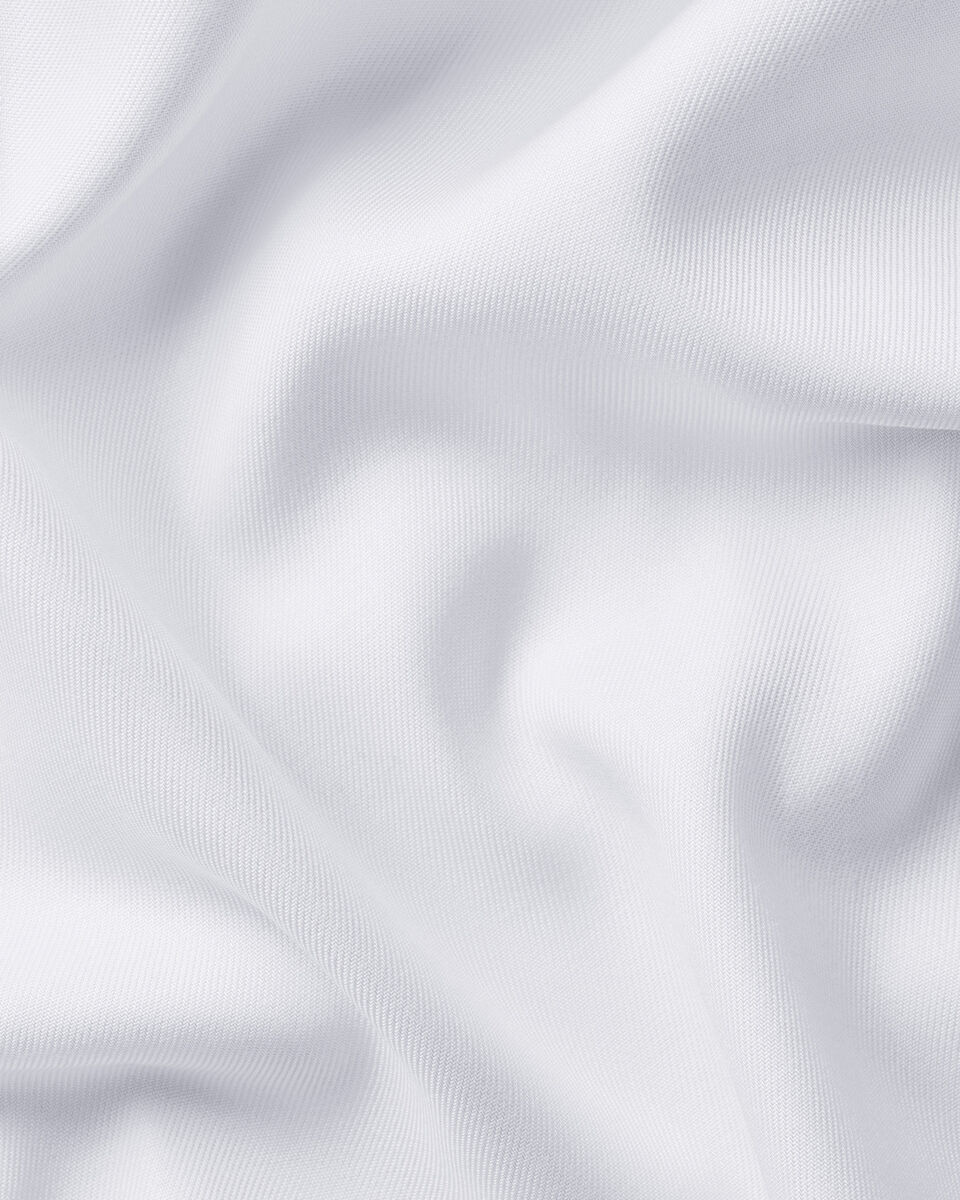 Charles Tyrwhitt Non-Iron Stretch Printed Trim Shirt - White