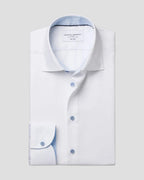 Charles Tyrwhitt Non-Iron Stretch Printed Trim Shirt - White