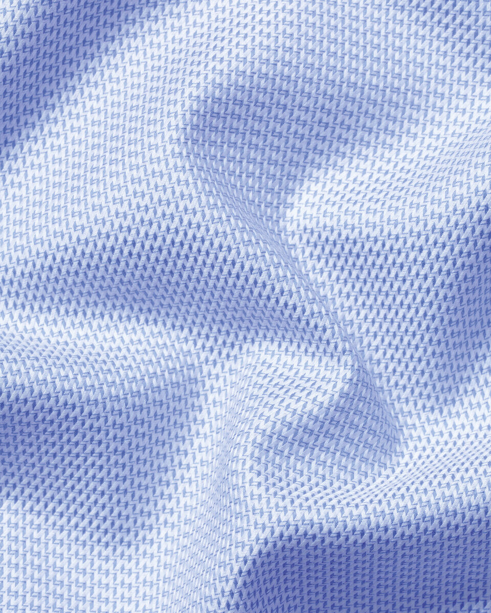 Charles Tyrwhitt Non-Iron Stretch Texture Shirt - Cornflower Blue